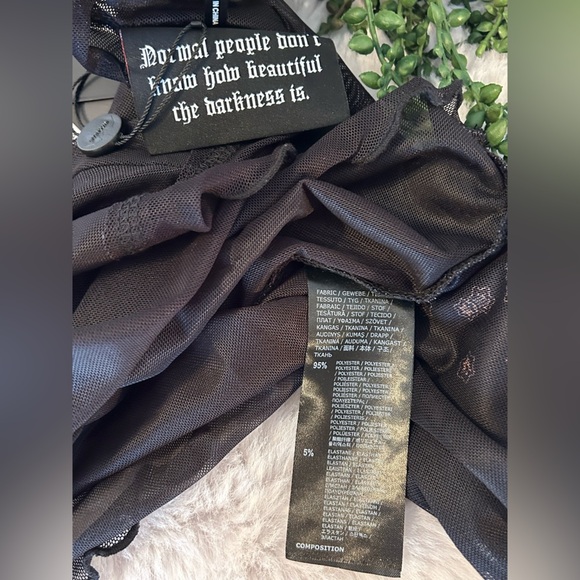 NWT Killstar Evil Sun Mesh Layering Long Sleeved Top XS - Picture 4 of 5